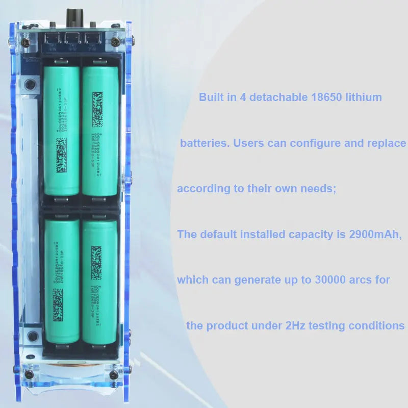4th Generation Enhanced Adjustable arc Handheld Magnetic Energy High Voltage Generator Artificial Lightning For Tesla Coil Gun Innova Techno