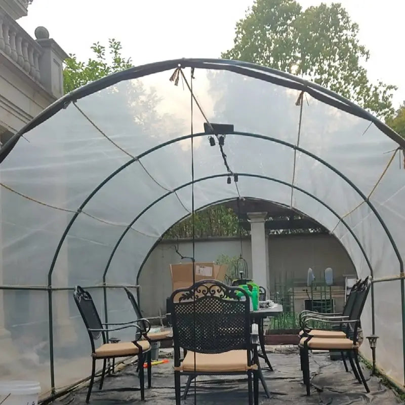 Transparent Plastic Rainproof Film Outdoor Waterproof Tarpaulin Terrace Succulent Plant Insulation Tent Balcony Awning Tarpaulin Innova Techno