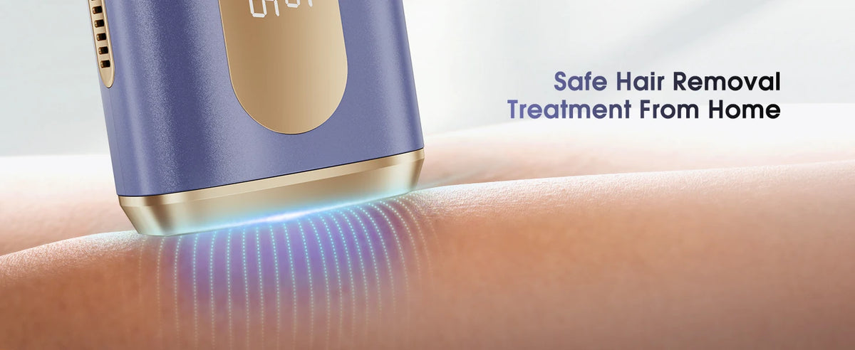 IPL Laser Hair Removal Device for Women & Men - Safe At-Home 45°F Ice-Cooling Contact for Painless & Long-Lasting Results, 86% Less Hair In 3 Weeks for Full Body & Face
