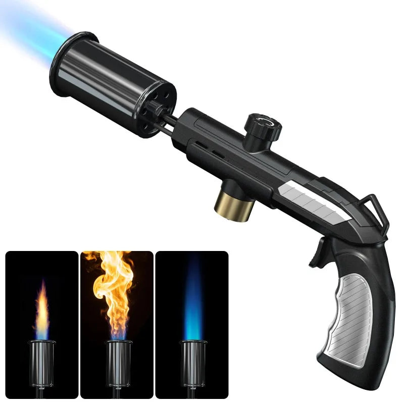 New Metal High Firepower Flamethrower for Outdoor Camping Barbecue Lighter for Outdoor Tools Innova Techno