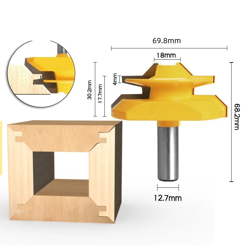 45 degrees CNC Solid Carbide Milling Cutter,woodworking router bit,Floor knife,mortise end mill,cabinet wood tool Innova Techno