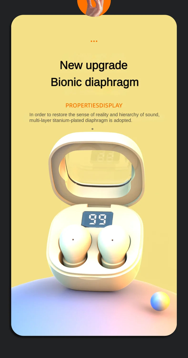 SK Mini 5.3 wireless bluetooth headset small earbuds sleep work sports invisible headphones HD HIFI bass sound quality earphones Innova Techno