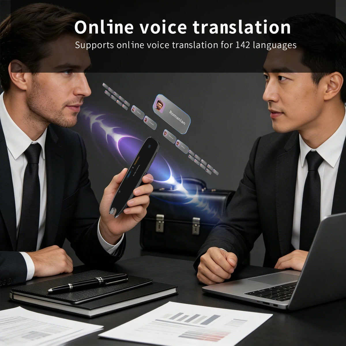 Scan Translation Pen - 142 Languages Smart Dyslexia Assistive Tool, Speech/Scan-to-Text Reading Pen  (10 Offline Languages)