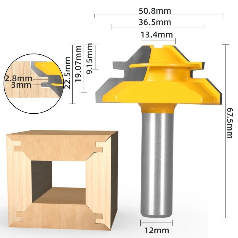 45 degrees CNC Solid Carbide Milling Cutter,woodworking router bit,Floor knife,mortise end mill,cabinet wood tool Innova Techno