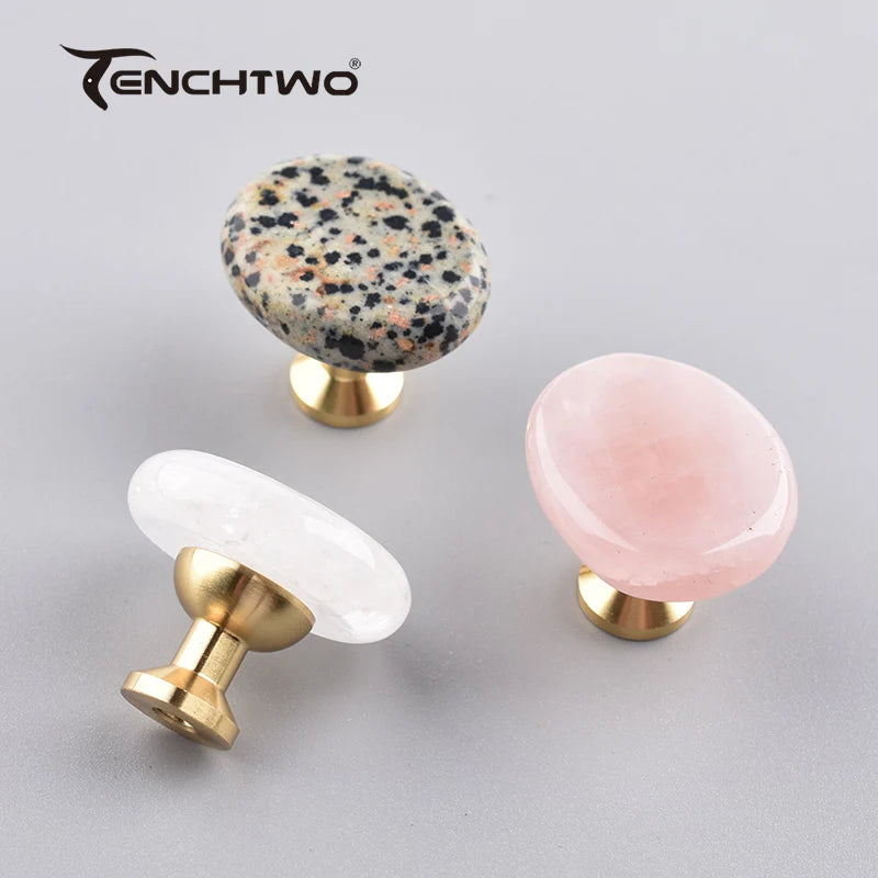 30×25mm Nature Agate Stone Cabinet Drawer Knob Dressing Decorative Box Handle Brass Furniture Door Handle Wardrobe Cabinet Pulls Innova Techno