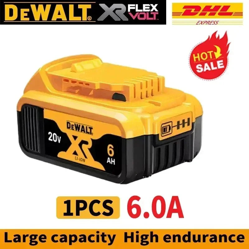 DeWALT 100% Original Battery 20V/60V 6Ah 9Ah MAX FlexVolt for DCB606 DCB205 DCB206 DCB209 DCB182 Power Tool with Charger