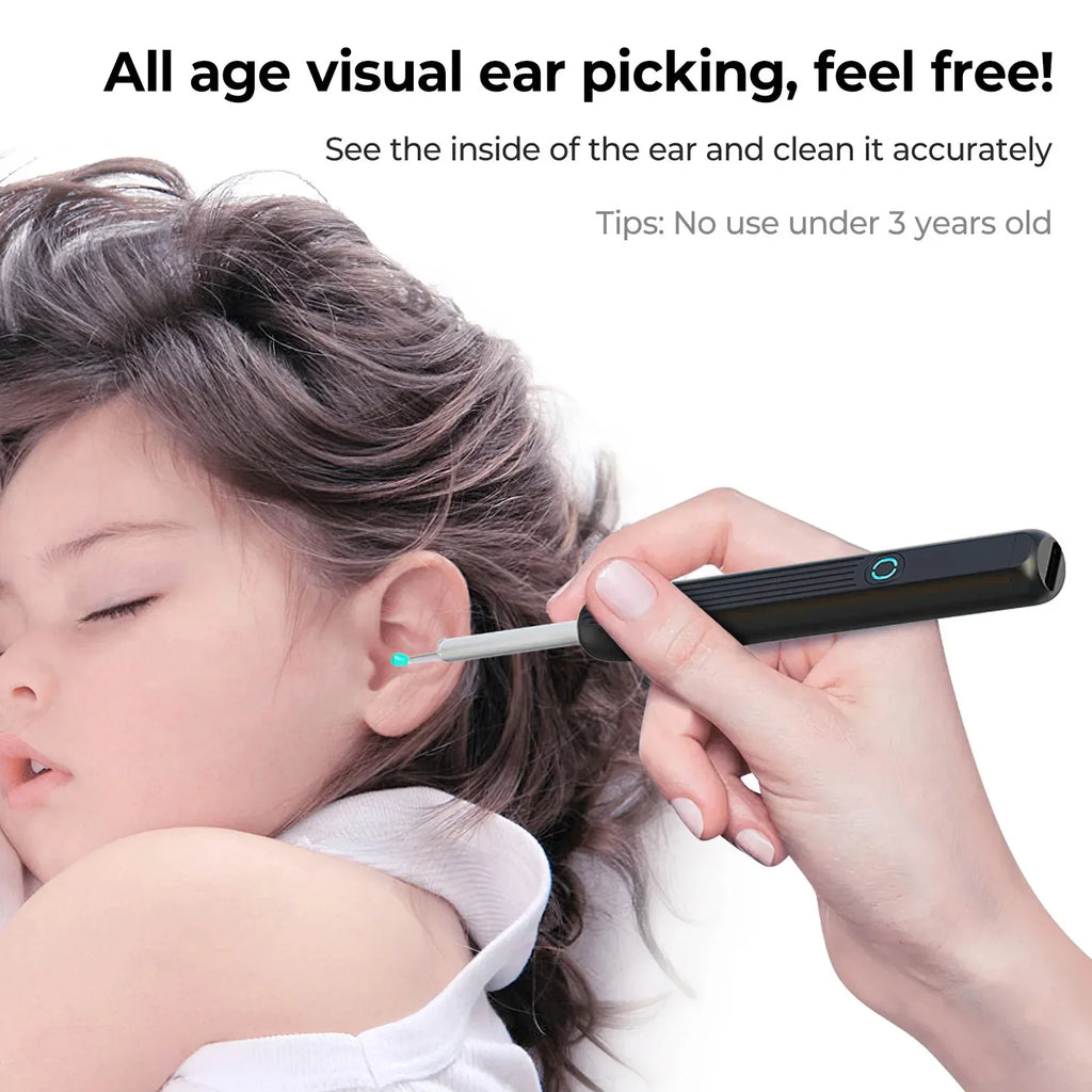 Wireless Smart Visual Ear Cleaner 800W Ear Stick Otoscope  Ear Wax Removal Tool Ear pick Camera Ear Endoscope for iOS Android Innova Techno