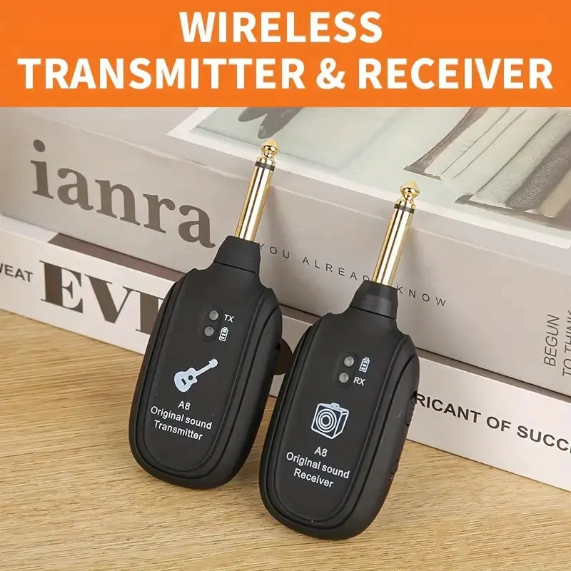 Wireless Guitar System with Transmitter and Receiver