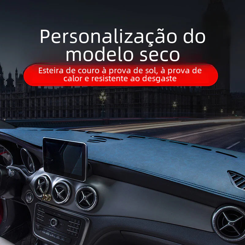 Car Dashboard Sunshade Pad - Leather Interior Accessory