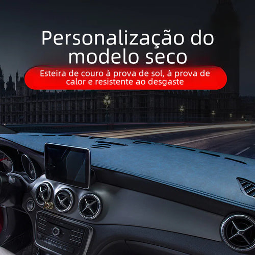 Car Dashboard Sunshade Pad - Leather Interior Accessory