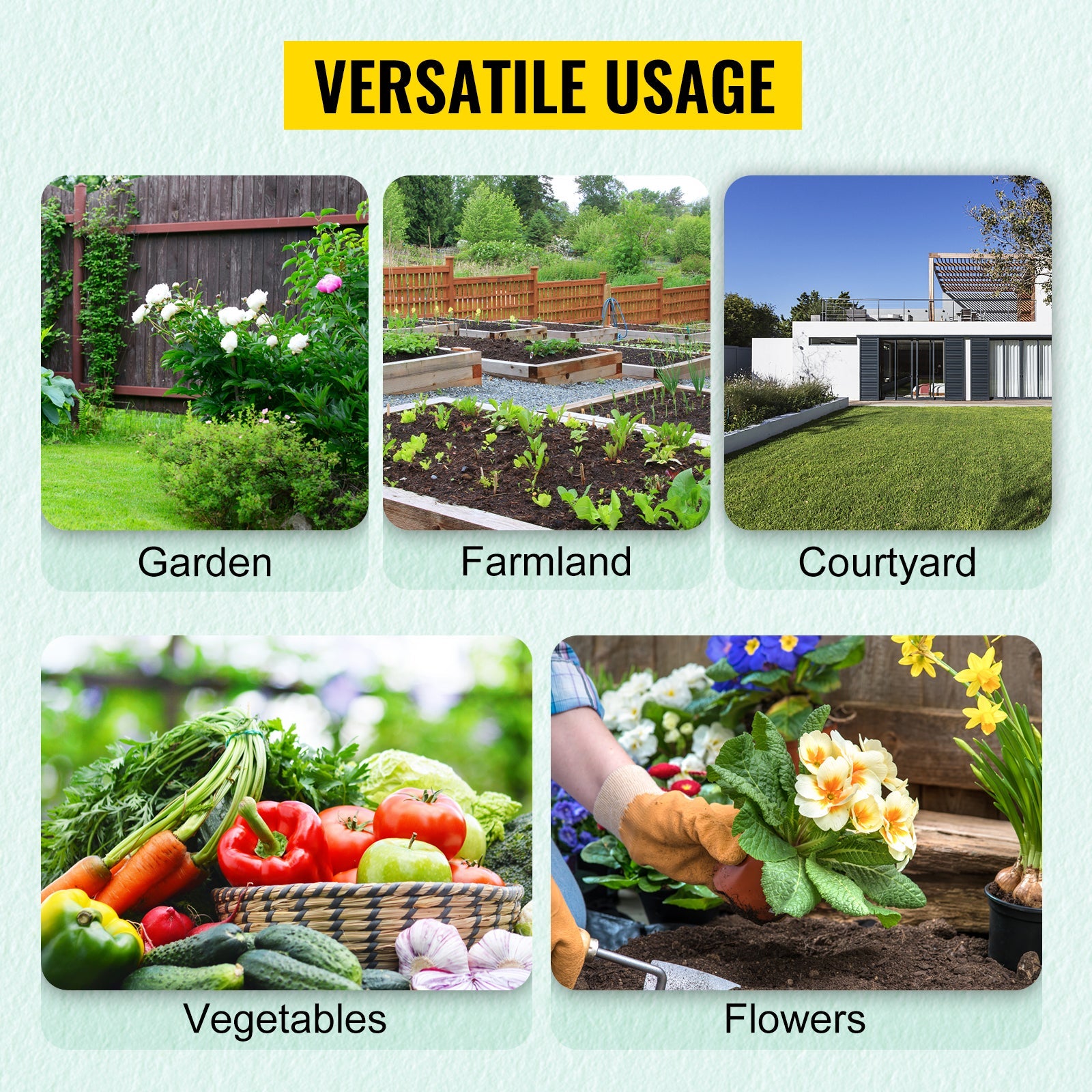 SucceBuy Walk-in Tunnel Greenhouse Galvanized Frame & Waterproof Cover 15x7x7/10x7x7/20x10x7/12x7x7 ft Greenhouses & Cold Frames Innova Techno