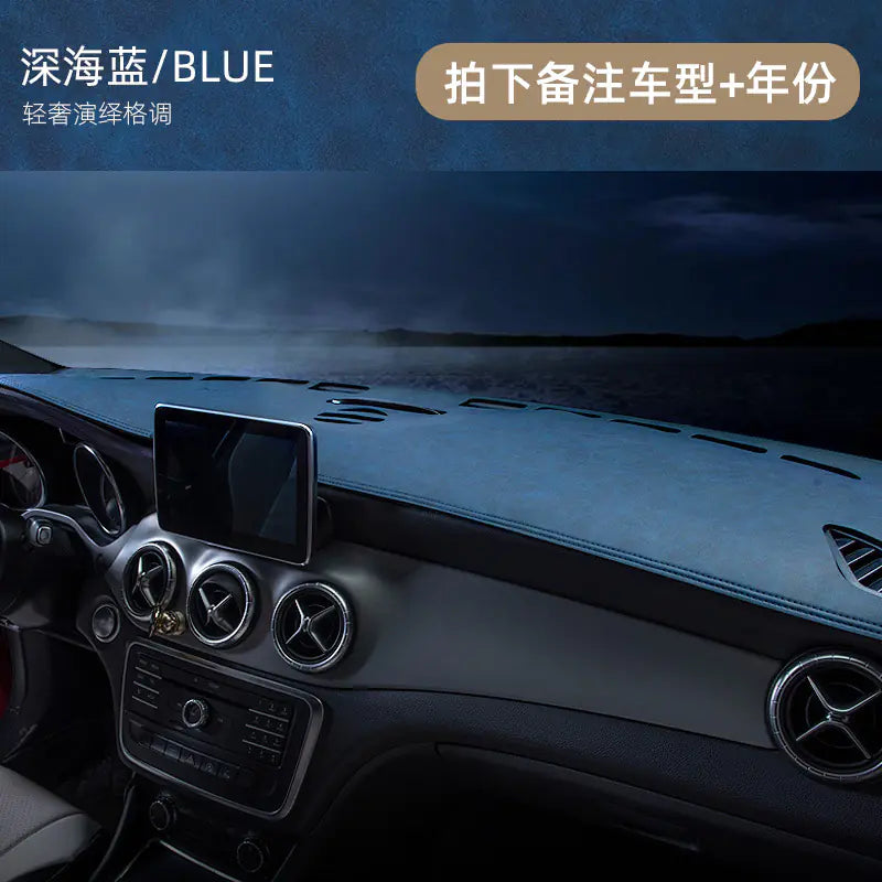 Car Dashboard Sunshade Pad - Leather Interior Accessory